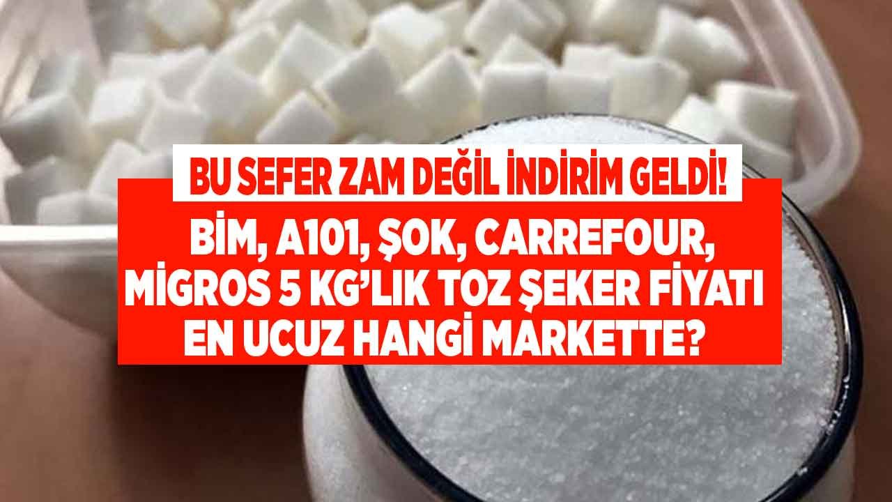Toz Şekere İndirim: BİM, A101, ŞOK ve Migros Listeleri Güncellendi